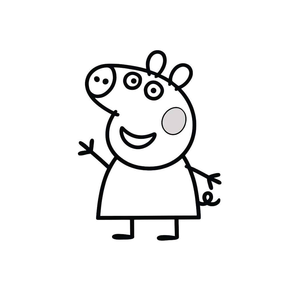 peppa pig louisa löffel ausmalbild