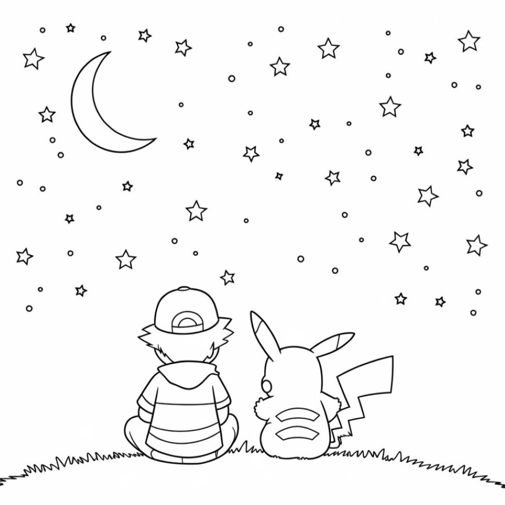 pokemon pikachu ausmalbild