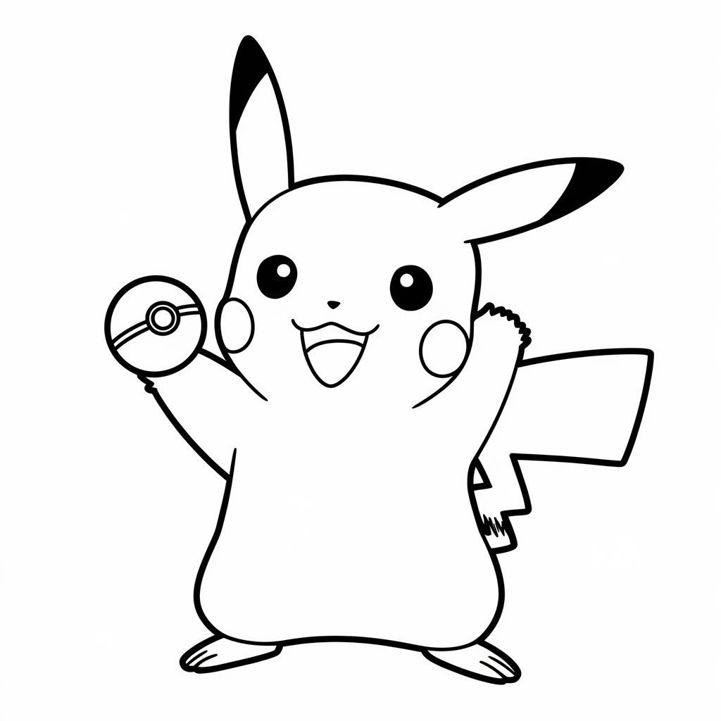 pikachu ausmalbilder süß