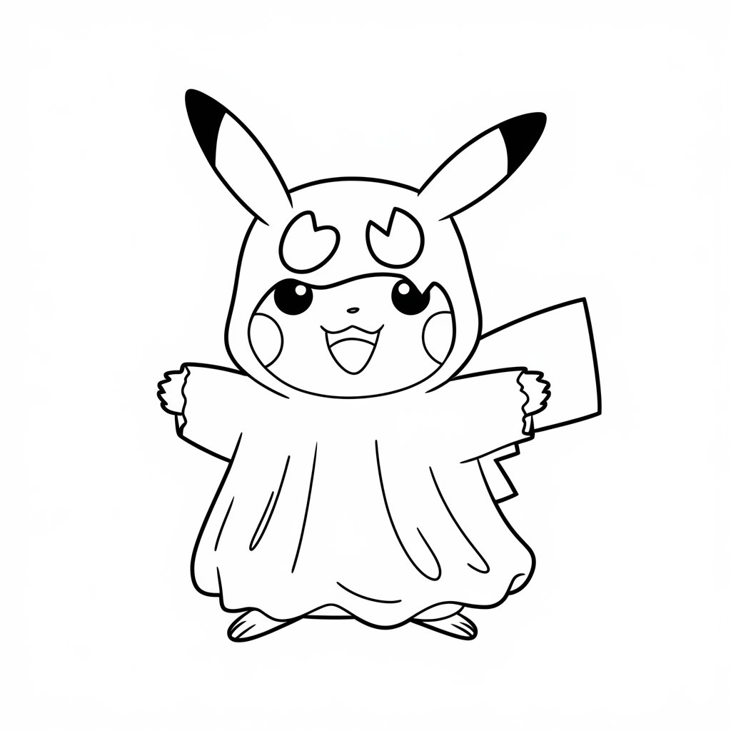 ausmalbild pikachu