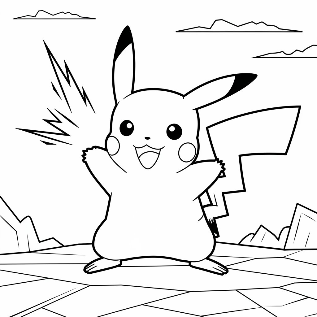 pikachu evoli ausmalbild
