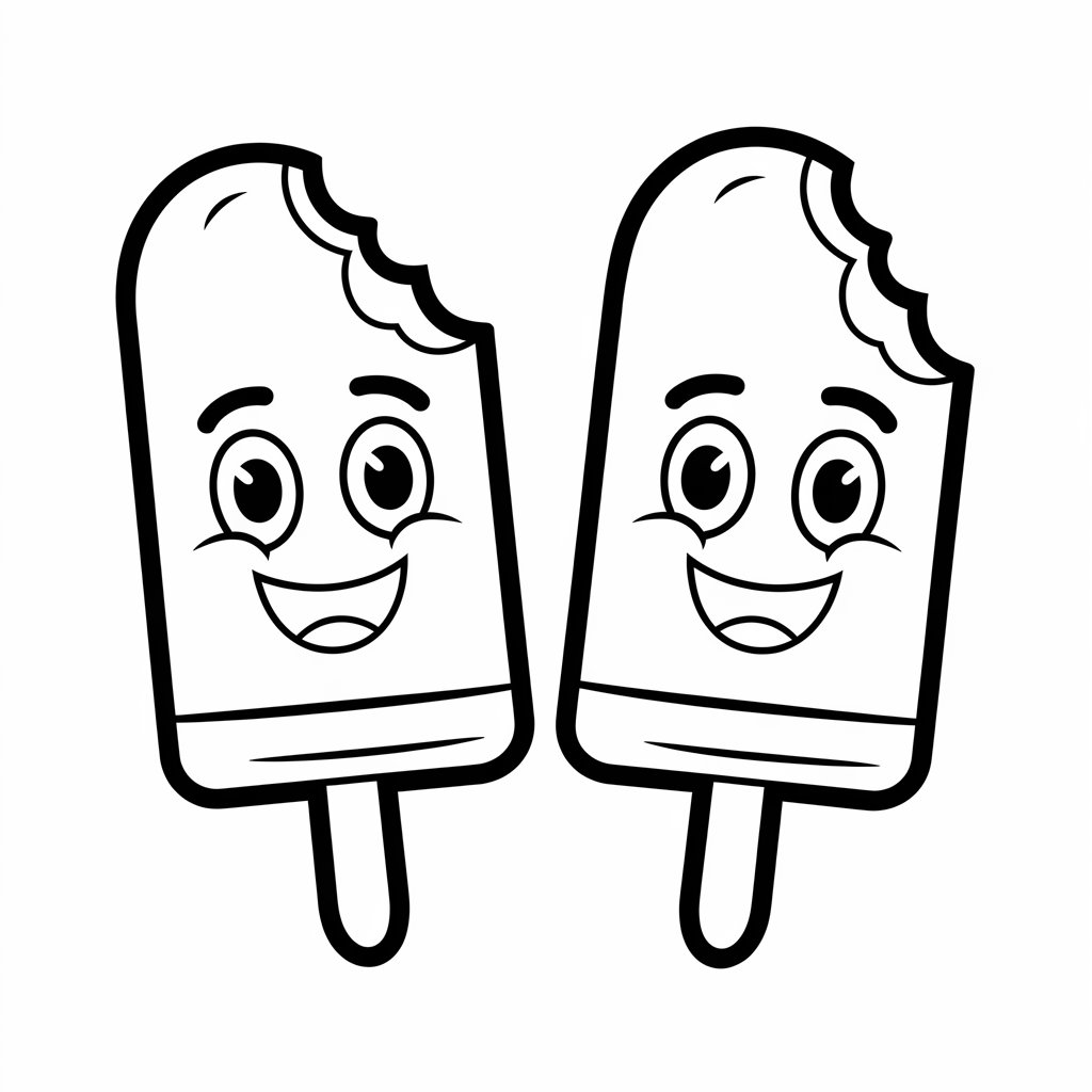 sommer ausmalbilder eis