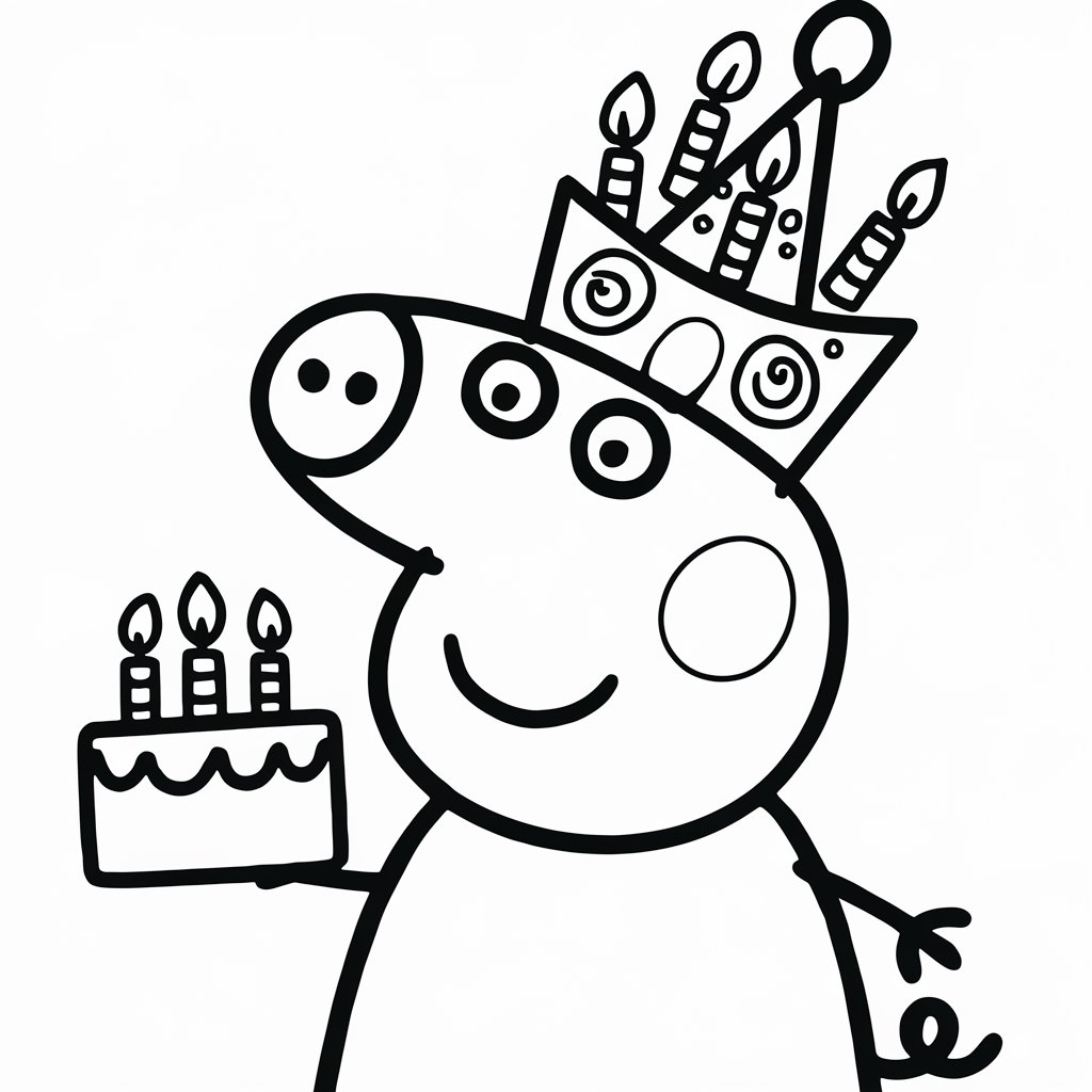 ausmalbilder peppa pig thung life