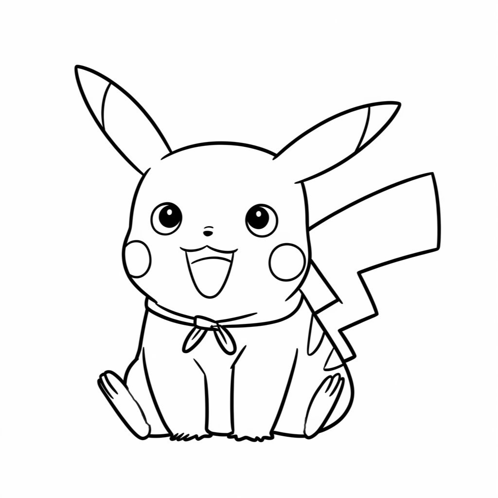 pikachu ausmalbild pdf