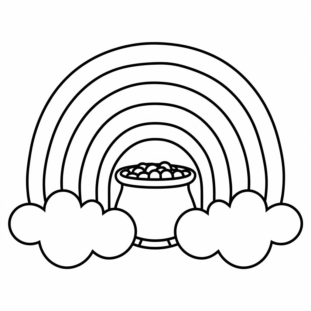 rainbow regenbogen ausmalbild