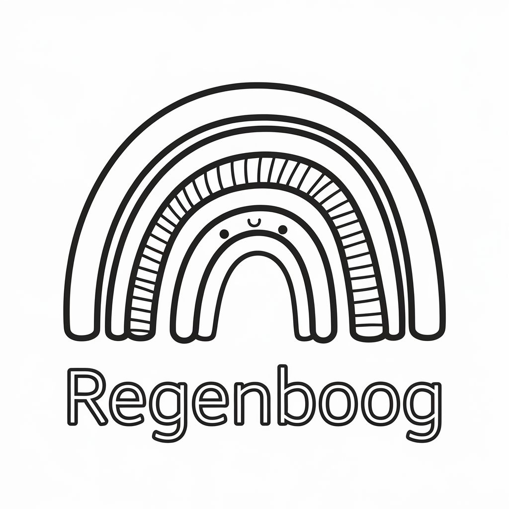 regenbogen ausmalbild kostenlos