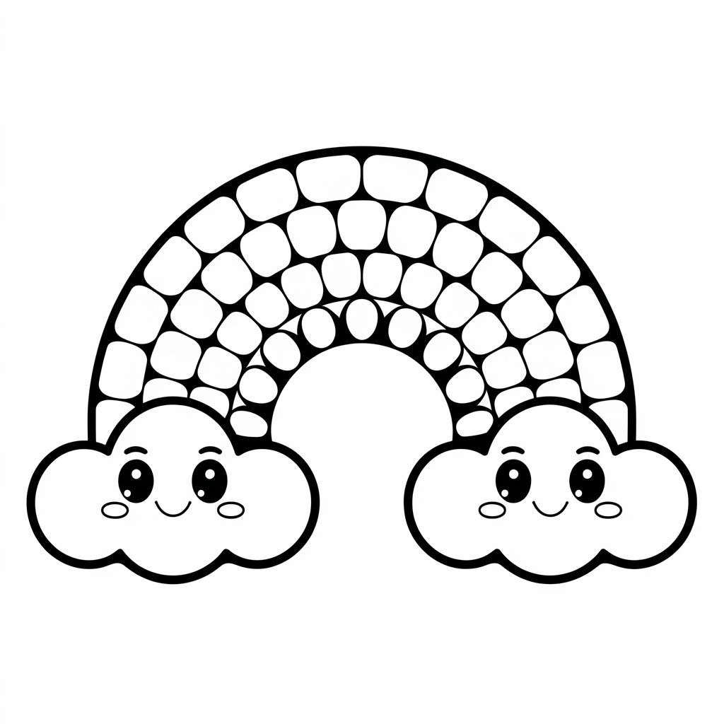 ausmalbilder regenbogen kostenlos