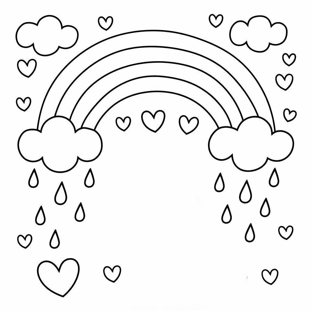 regenbogen einhorn ausmalbild