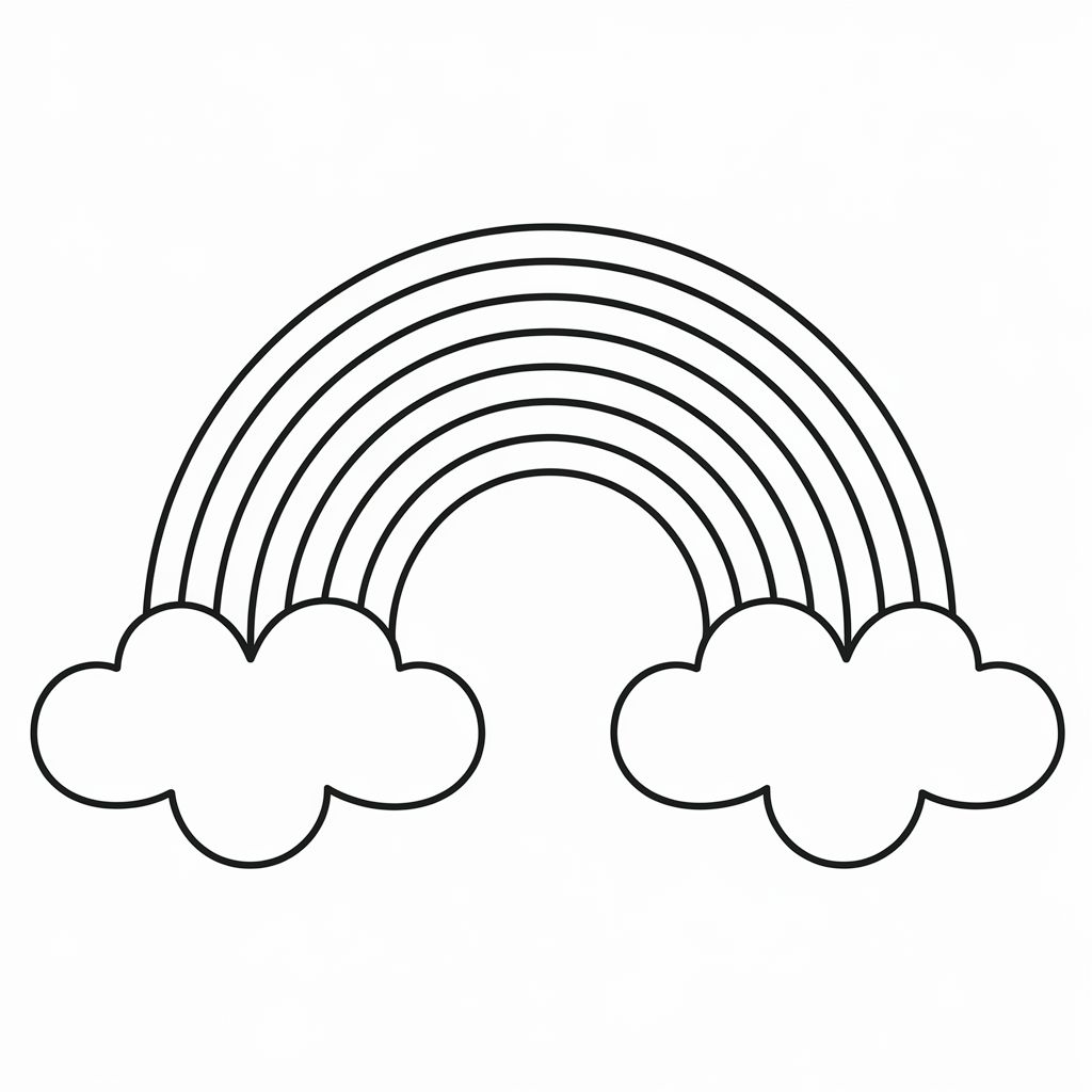 ausmalbild regenbogen einhorn