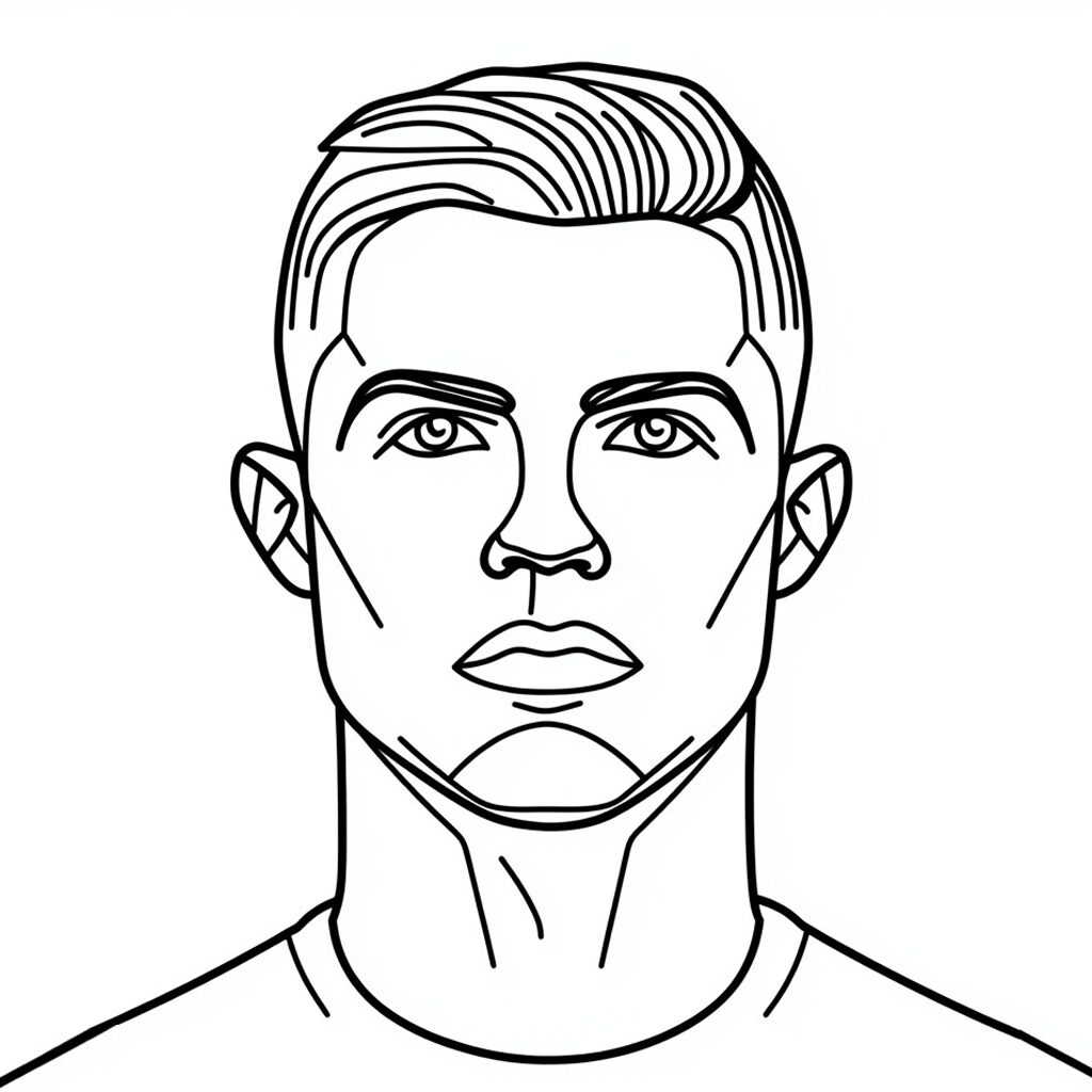 ausmalbild cristiano ronaldo