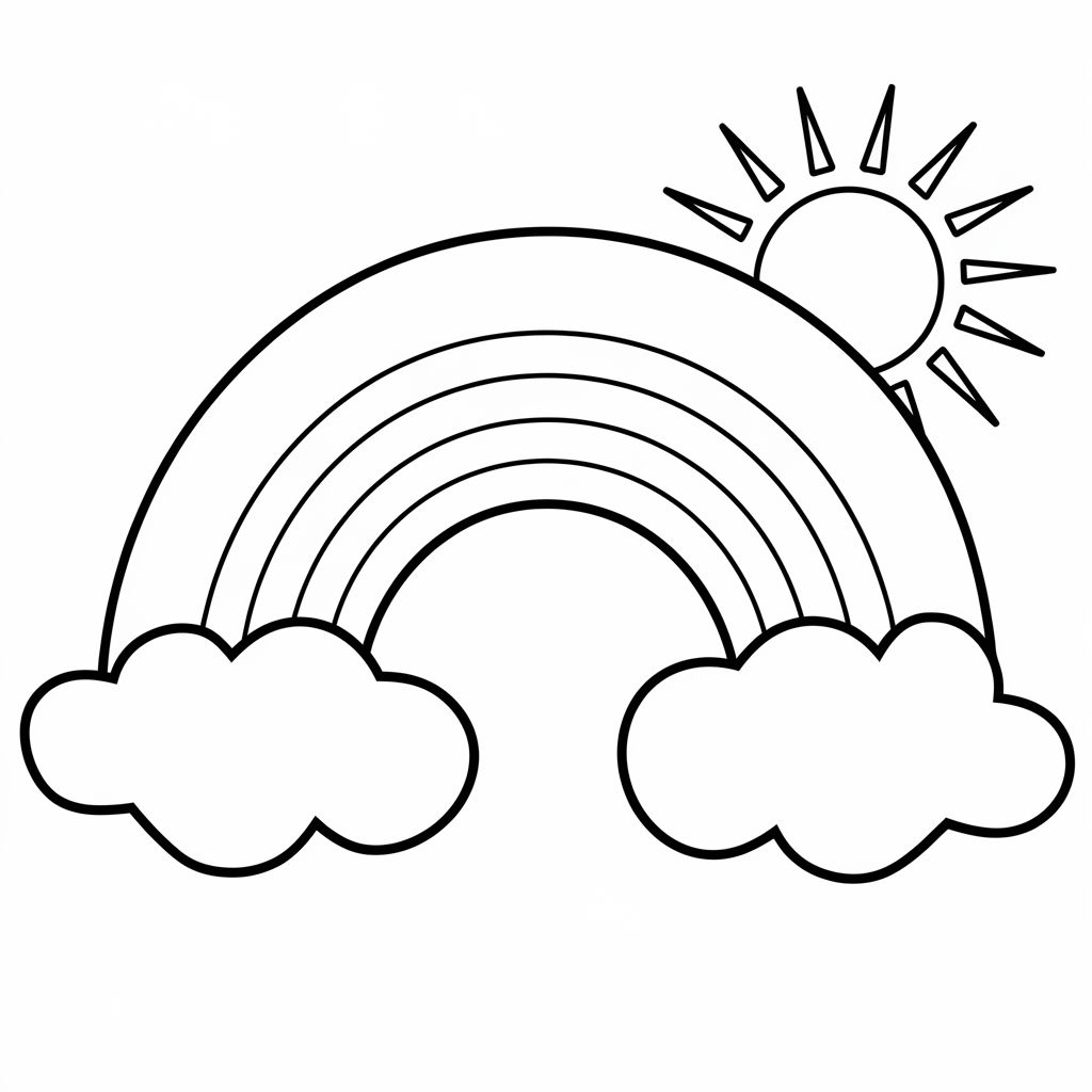 einhorn regenbogen ausmalbilder