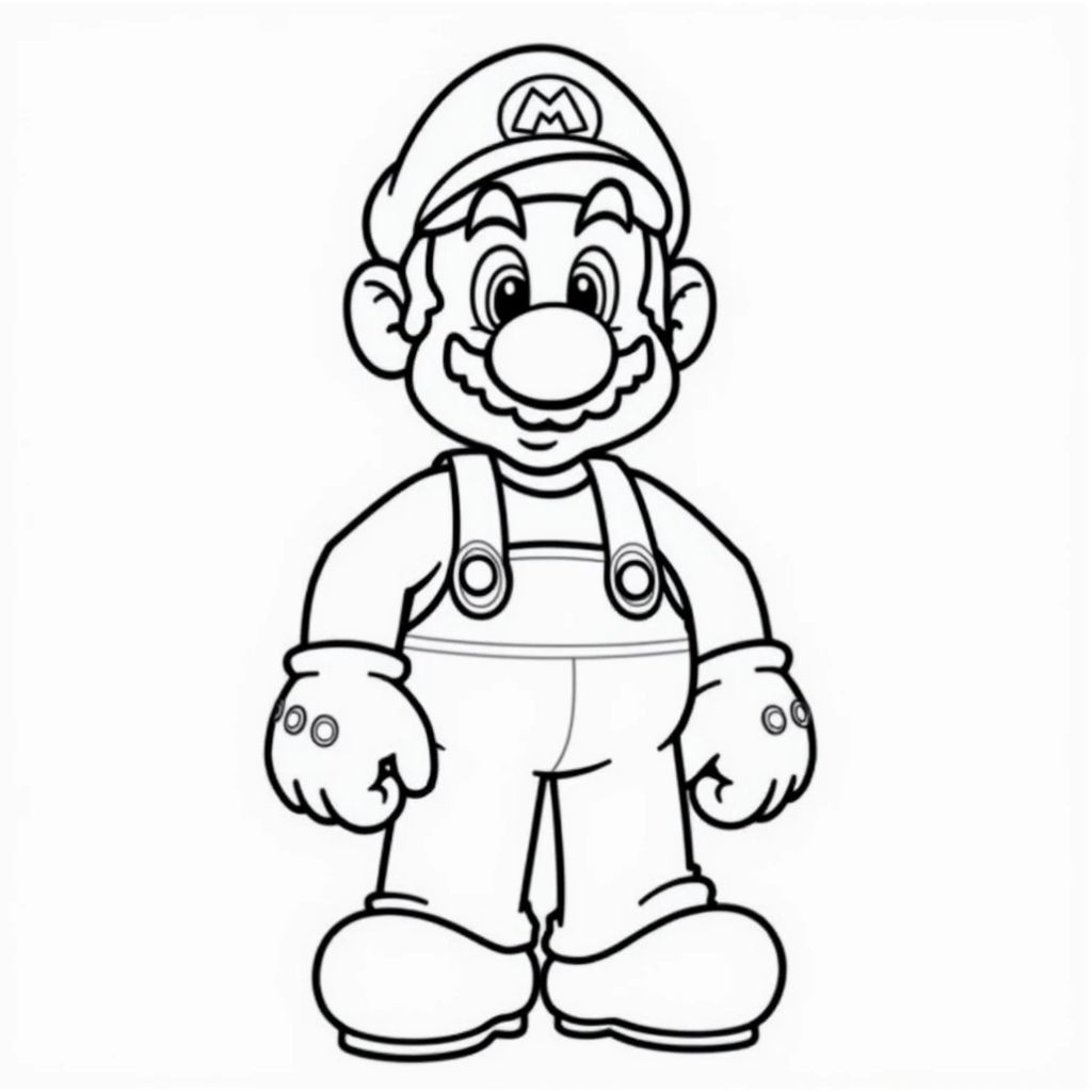 ausmalbild mario