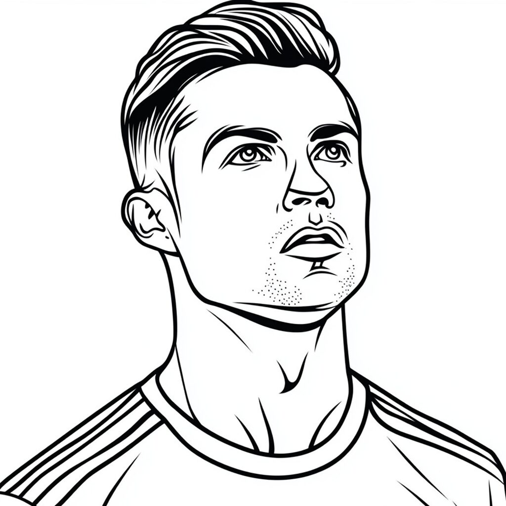cristiano ronaldo ausmalbild