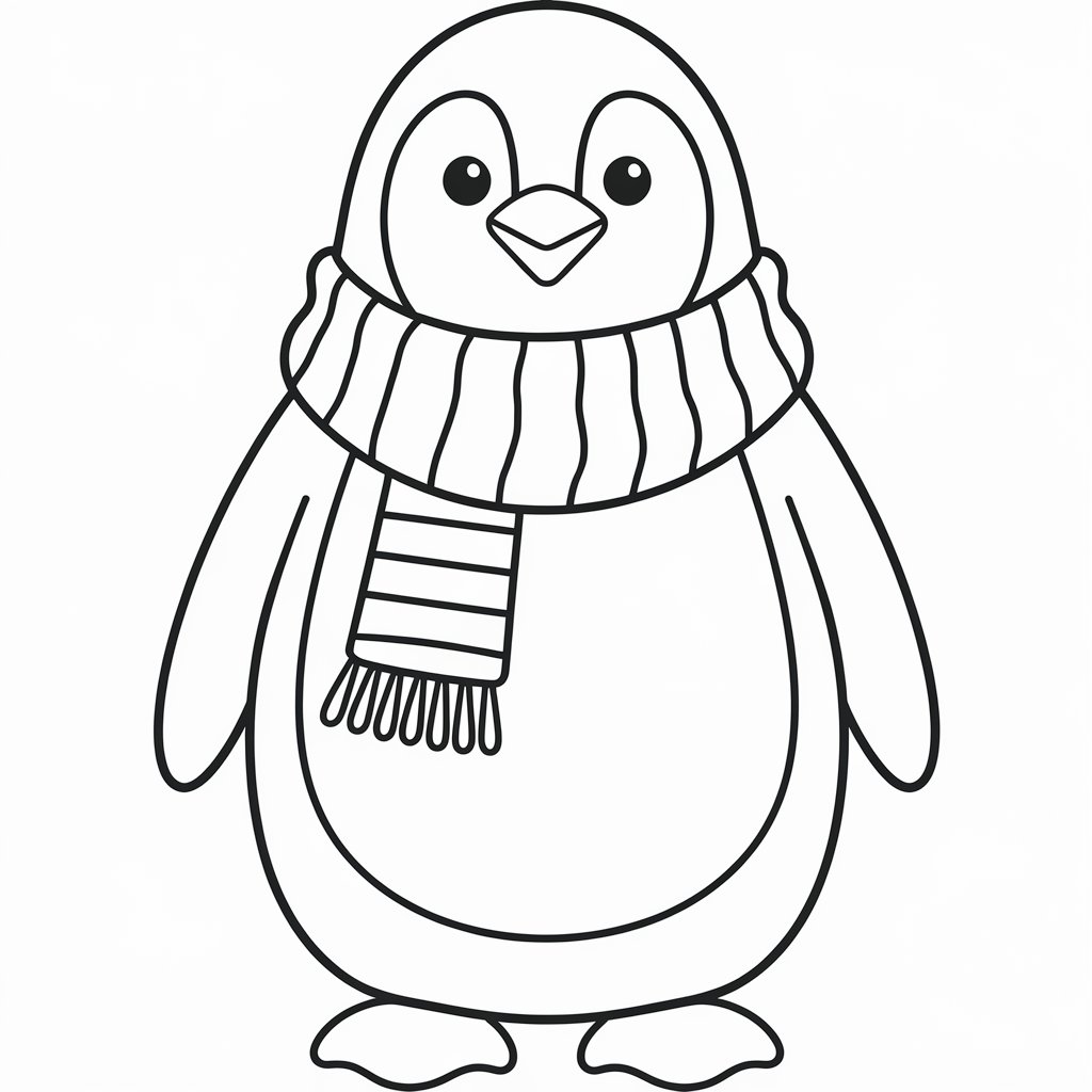 ausmalbild winter tiere