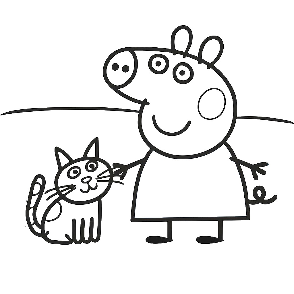 ausmalbild peppa pig kostenlos