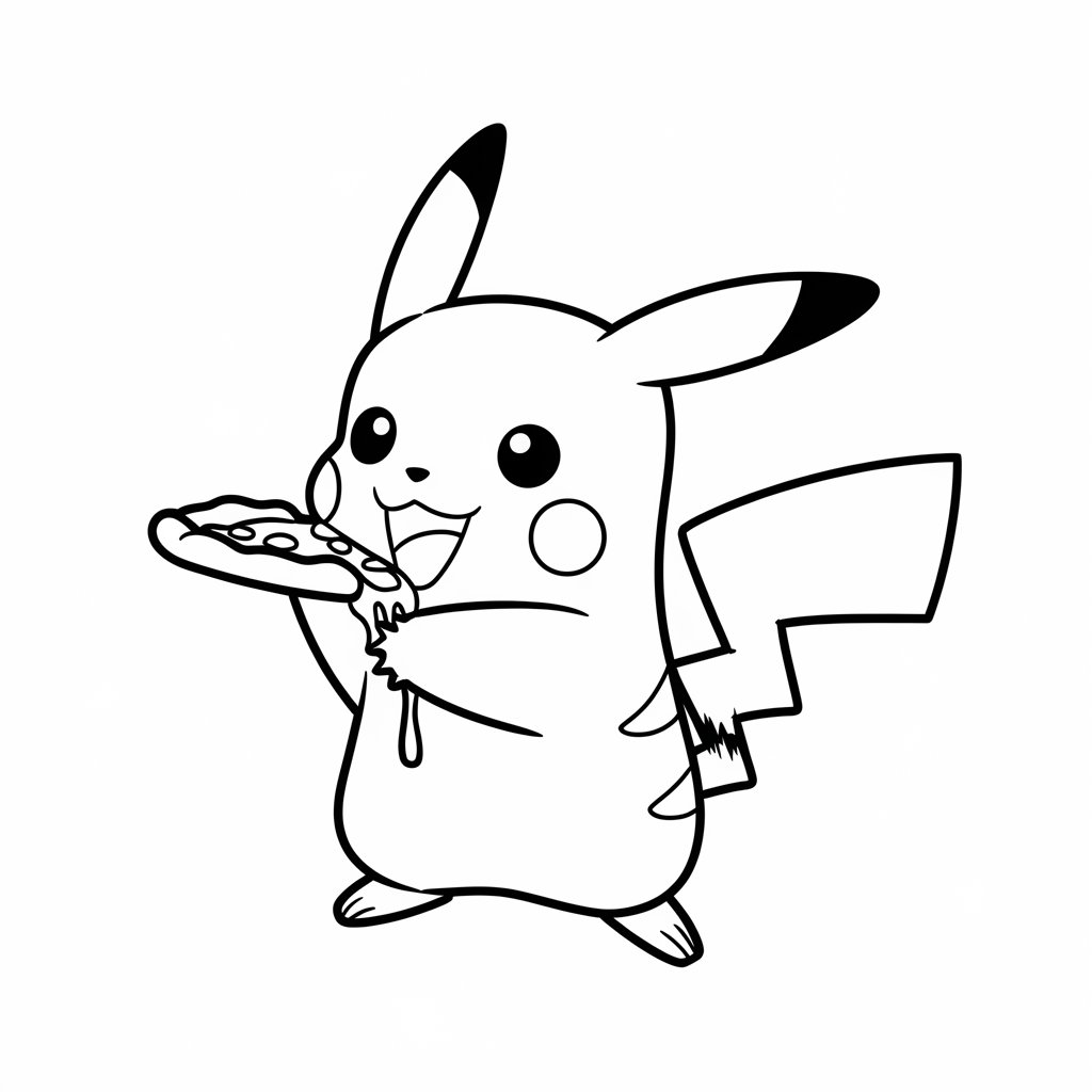 ausmalbilder pokemon pikachu