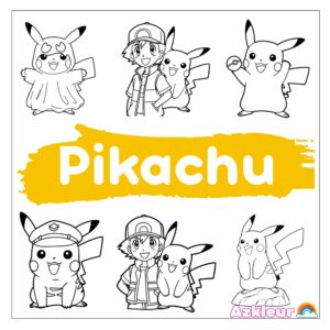 Pikachu Ausmalbild