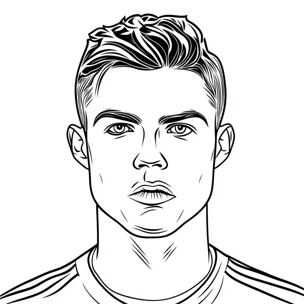ronaldo ausmalbilder