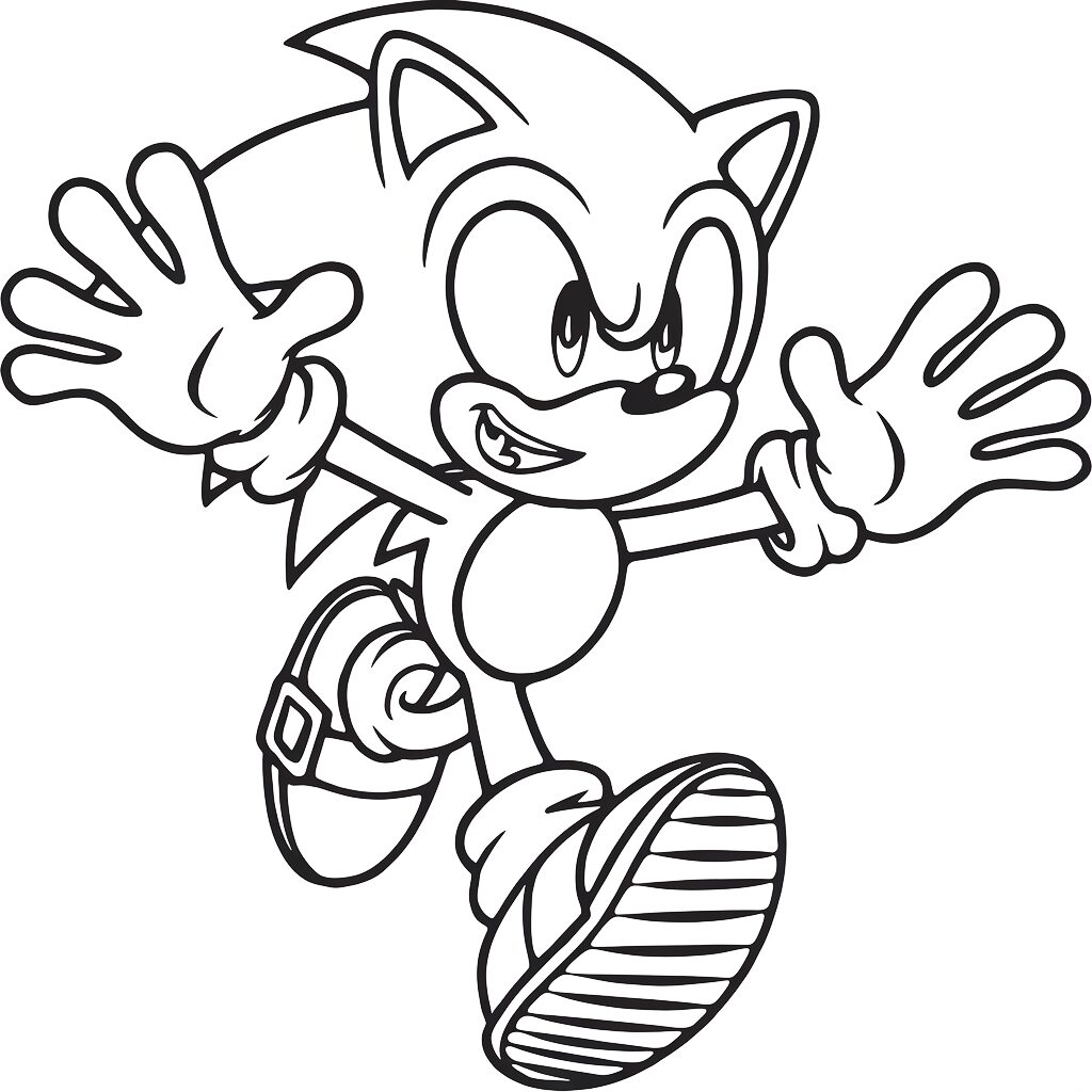ausmalbilder sonic ausdrucken