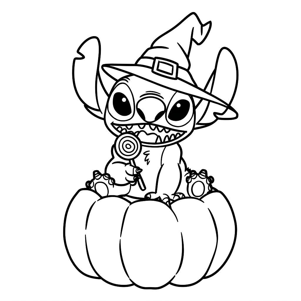 ausmalbilder disney stich