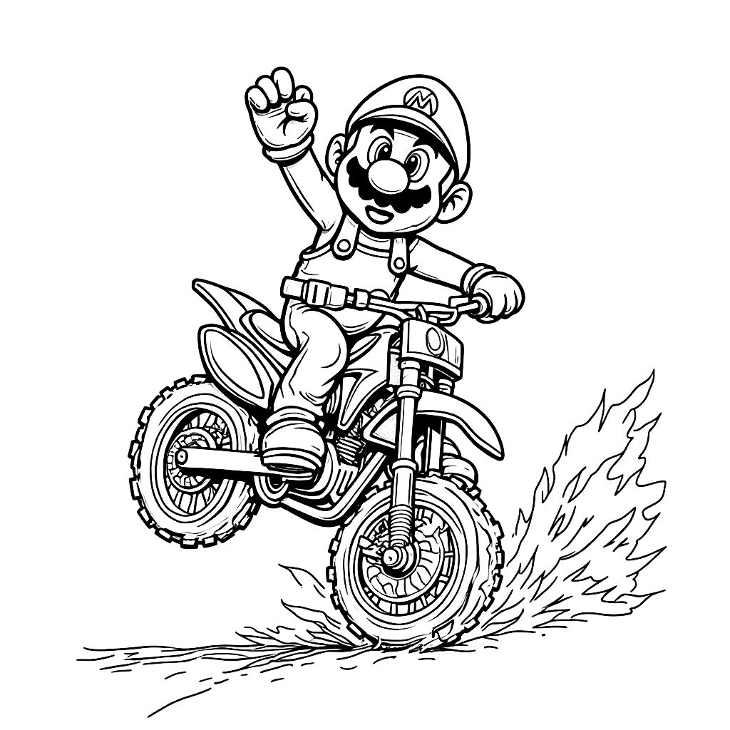 ausmalbilder mario kart