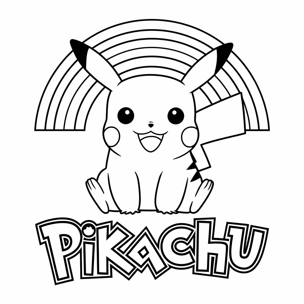 pikachu ausmalbild