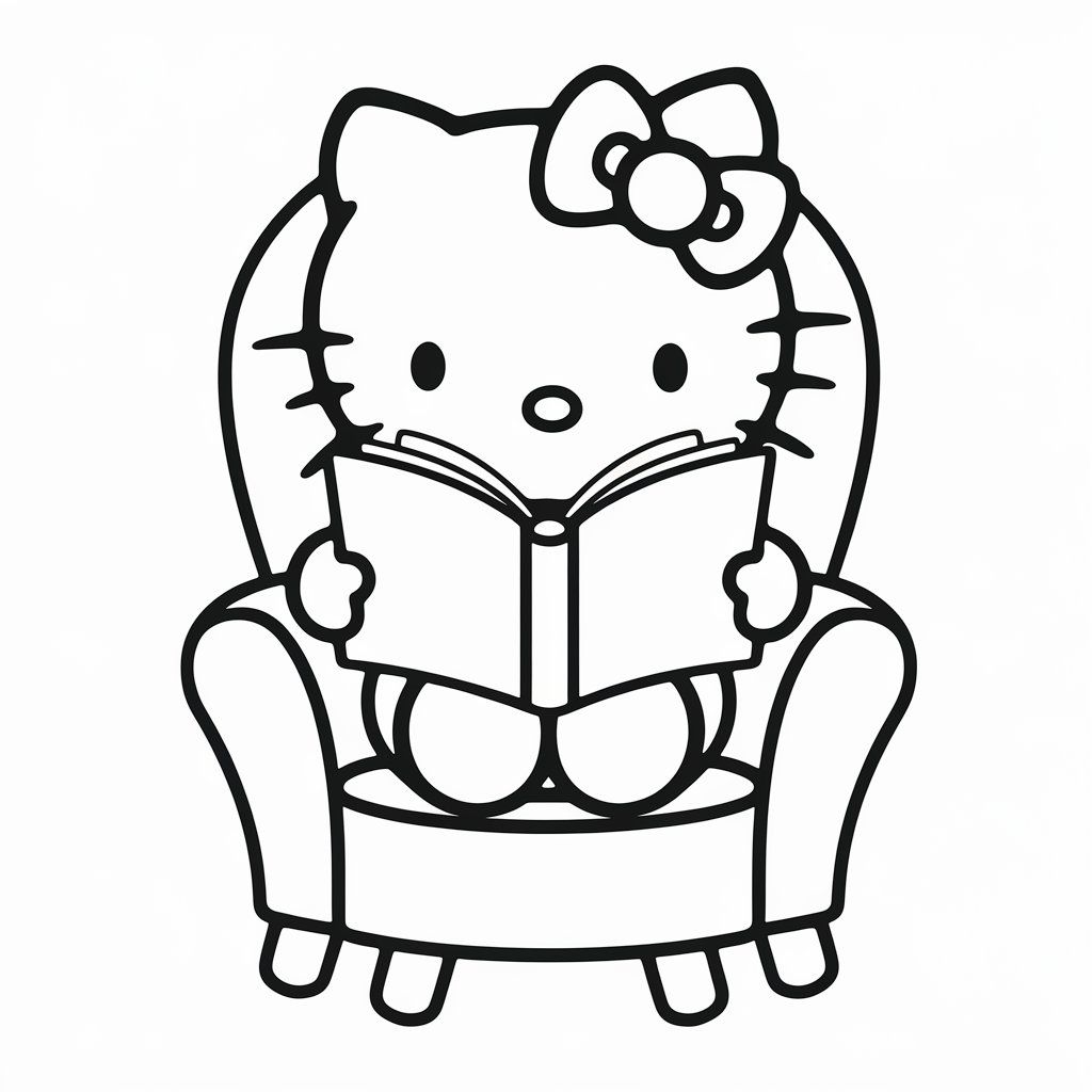 ausmalbild hello kitty