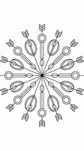 Ausmalbild Geometrische Mandalas