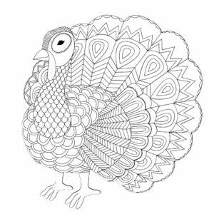 Ausmalbild Tier Mandalas