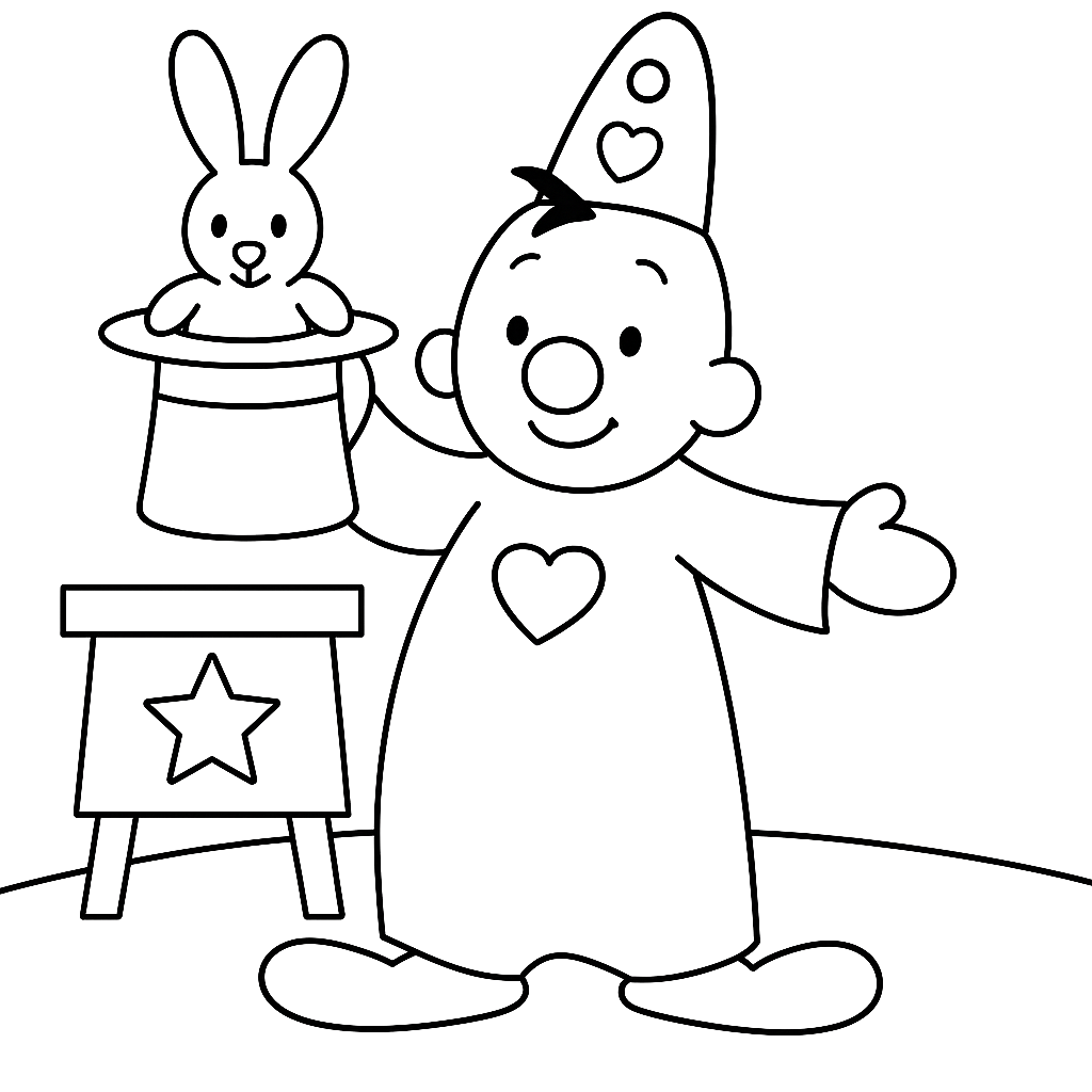Bumba im Zirkus Ausmalbild zum Herunterladen