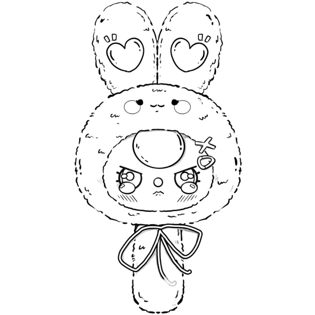 Baby Three drucken und ausmalen für Kinder