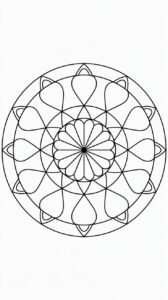 Geometrische Mandalas Ausmalbilder
