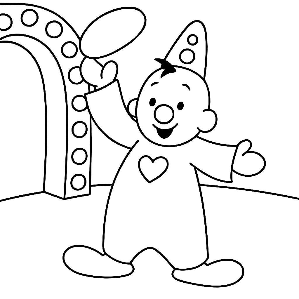 Kostenlose Ausmalbild Bumba im Zirkus