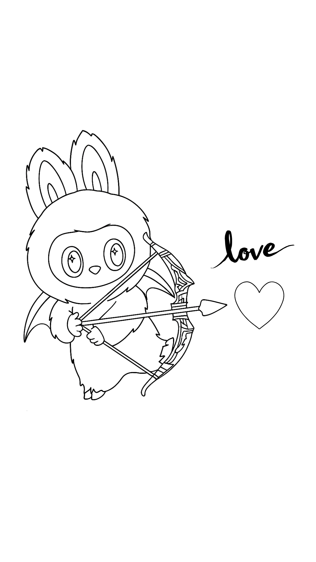 Labubu Malbild PDF zum Drucken