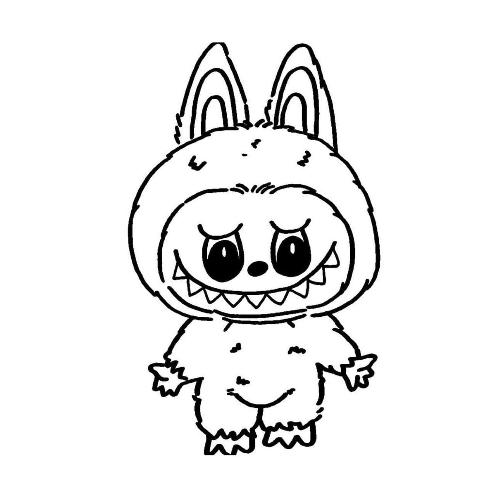 Labubu Malvorlagen digitaler Download