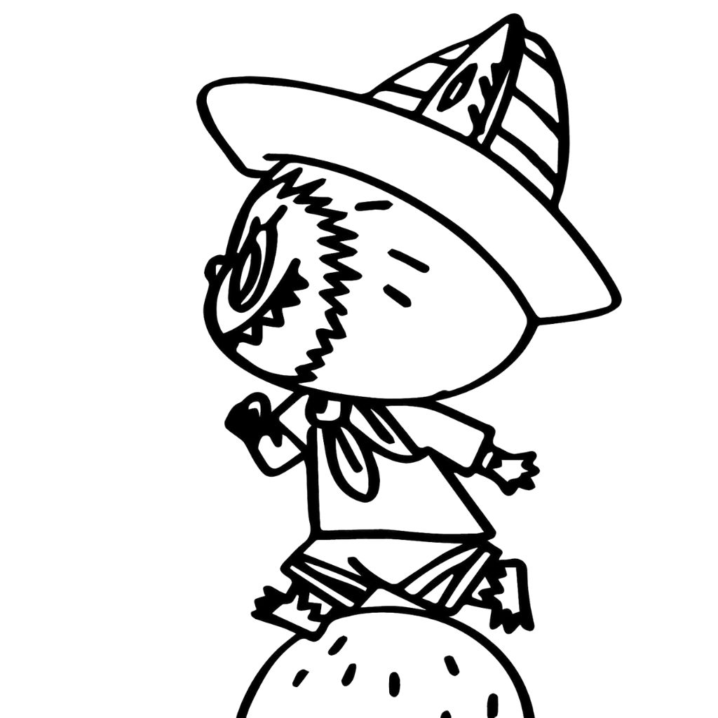 Labubu Malvorlage drucken