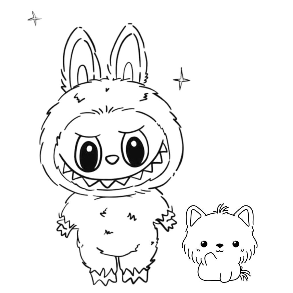 Labubu Malvorlagen herunterladen
