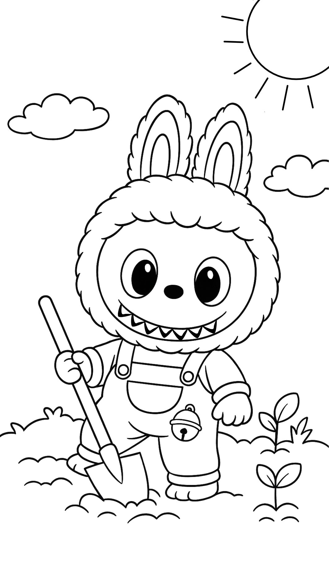 Labubu Malvorlage im PDF-Format