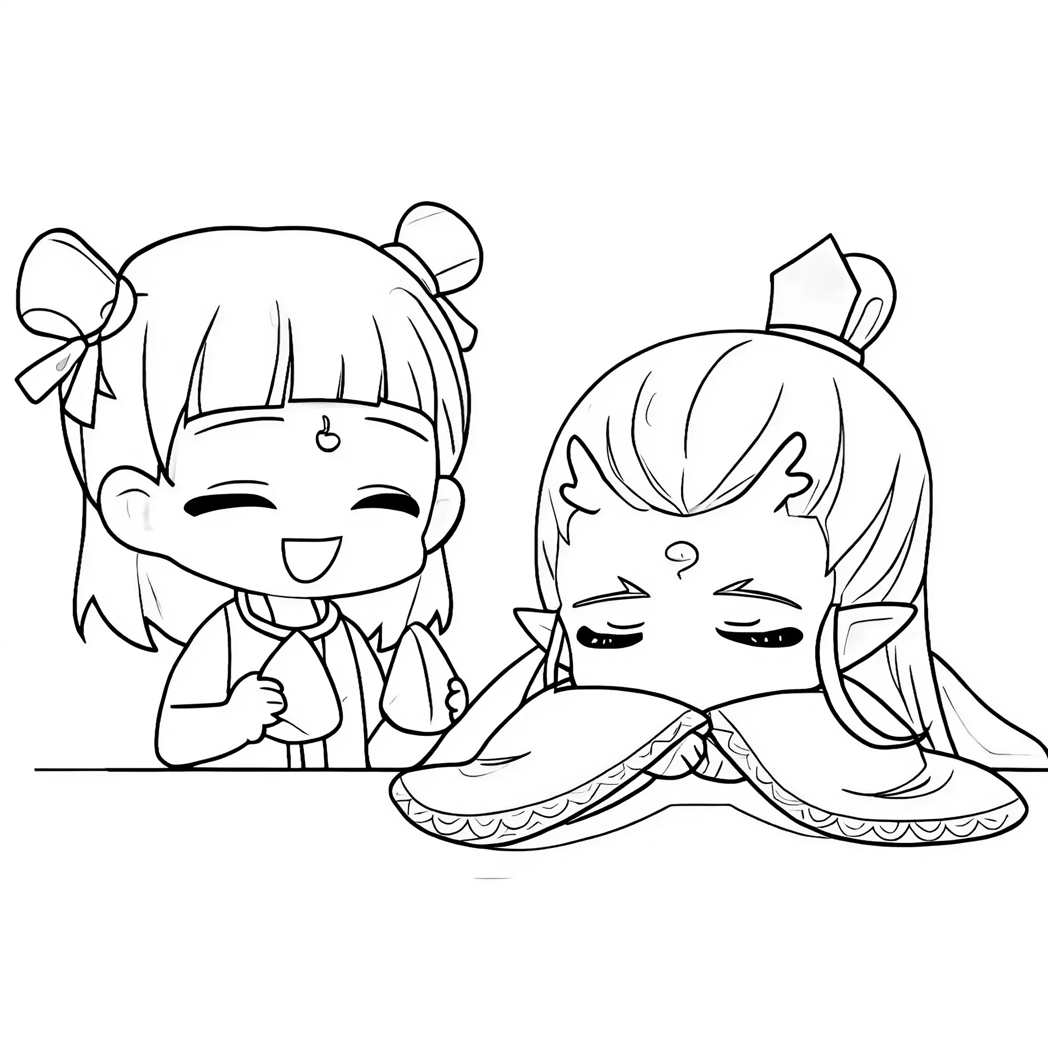 Ne Zha Malbuch kostenlos für Kinder