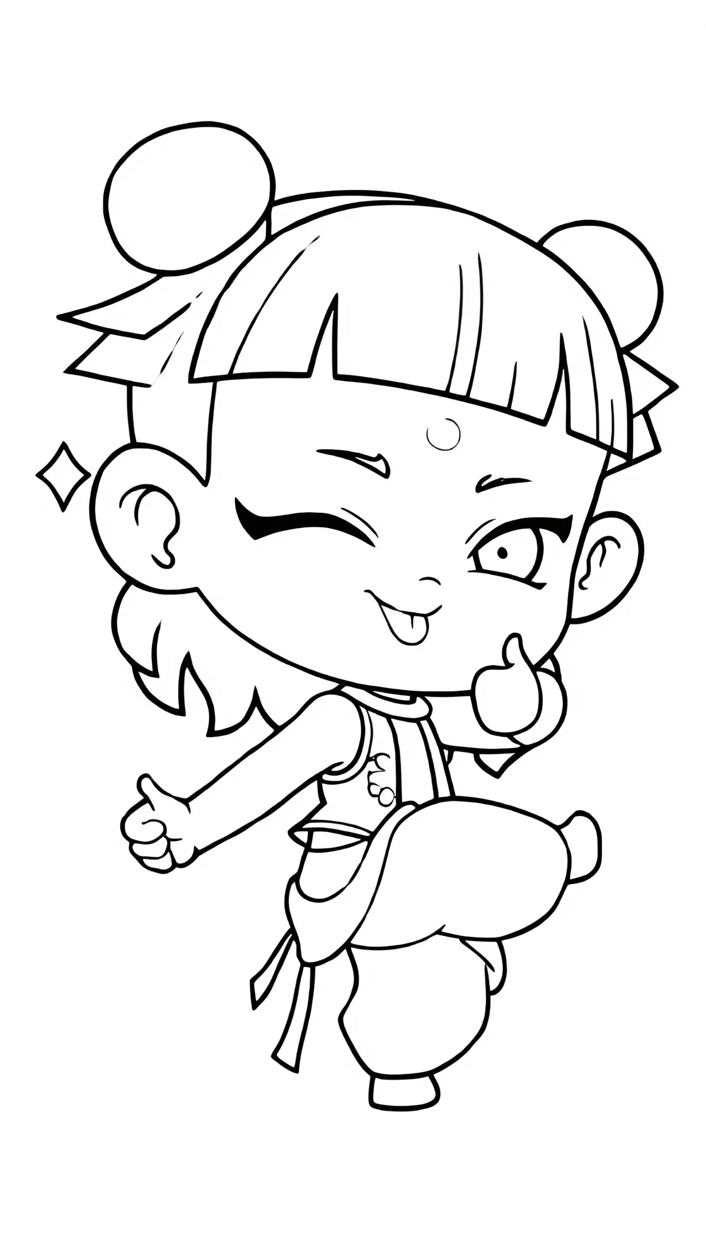 Ne Zha Ausmalbilder für kleine Kinder zum kostenlosen Ausmalen