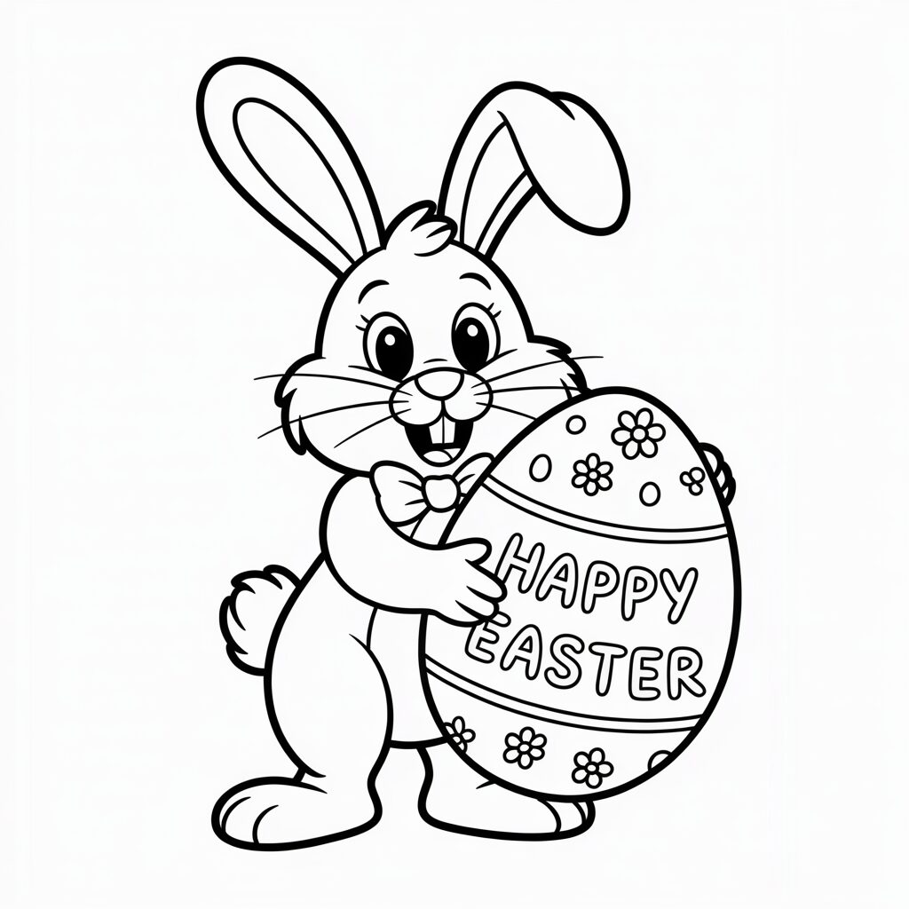 Ostern Ausmalbilder PDF für Kinder