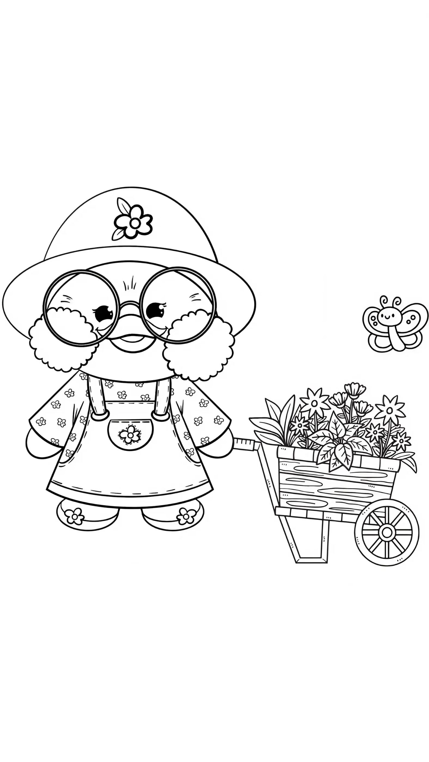 Herunterladen und drucken: Ausmalbild Lalafanfan kostenlos