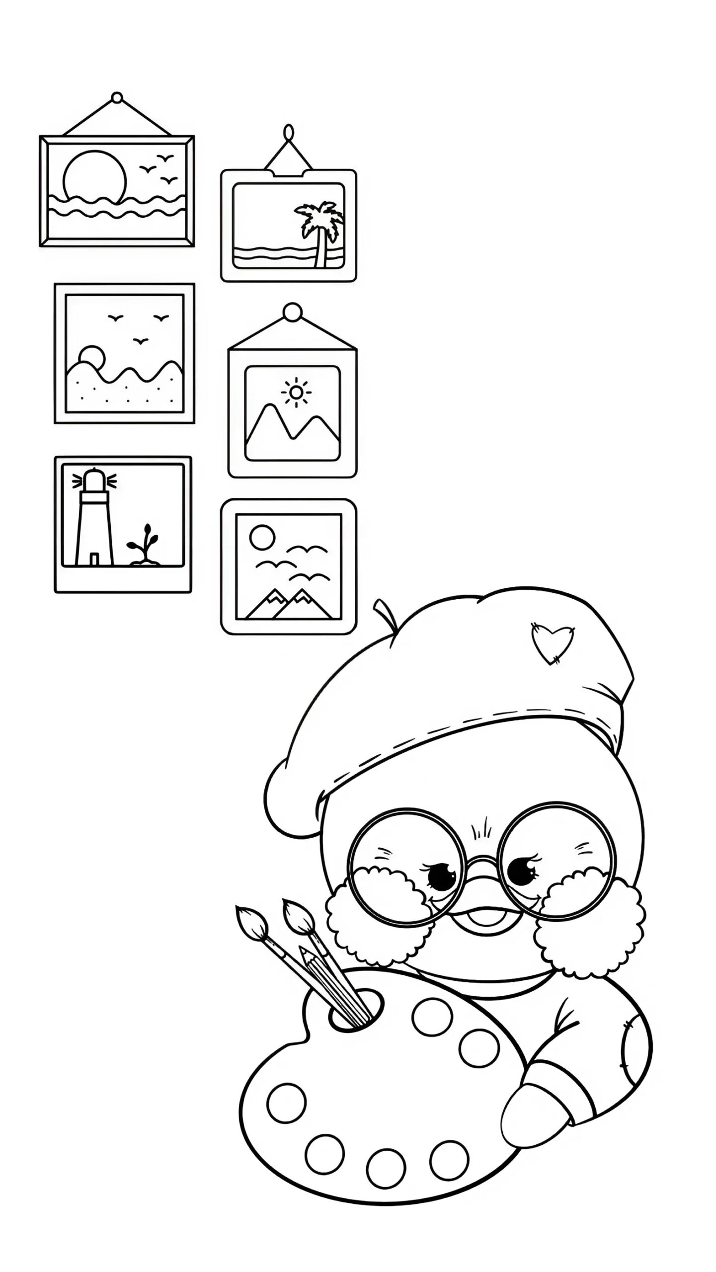 Ausmalbild Lalafanfan gratis drucken 2025