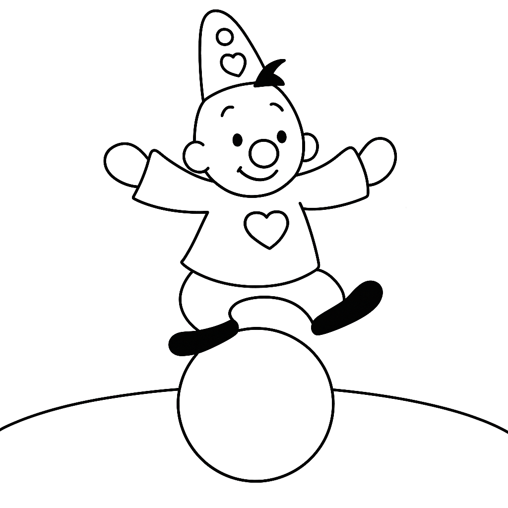Druckbares Bumba-im-Zirkus-Ausmalbild