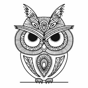 Tier Mandalas Ausmalbild