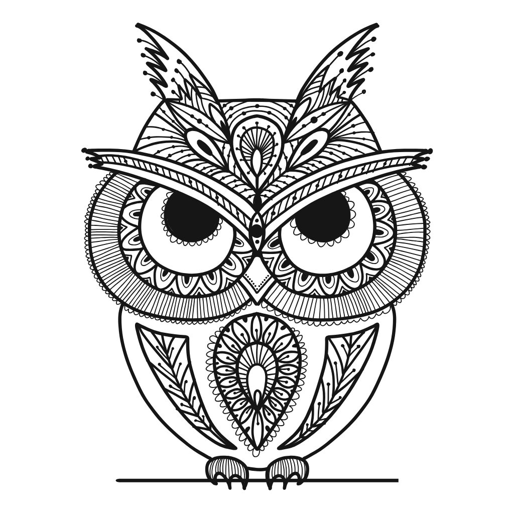 Tier Mandalas Ausmalbild