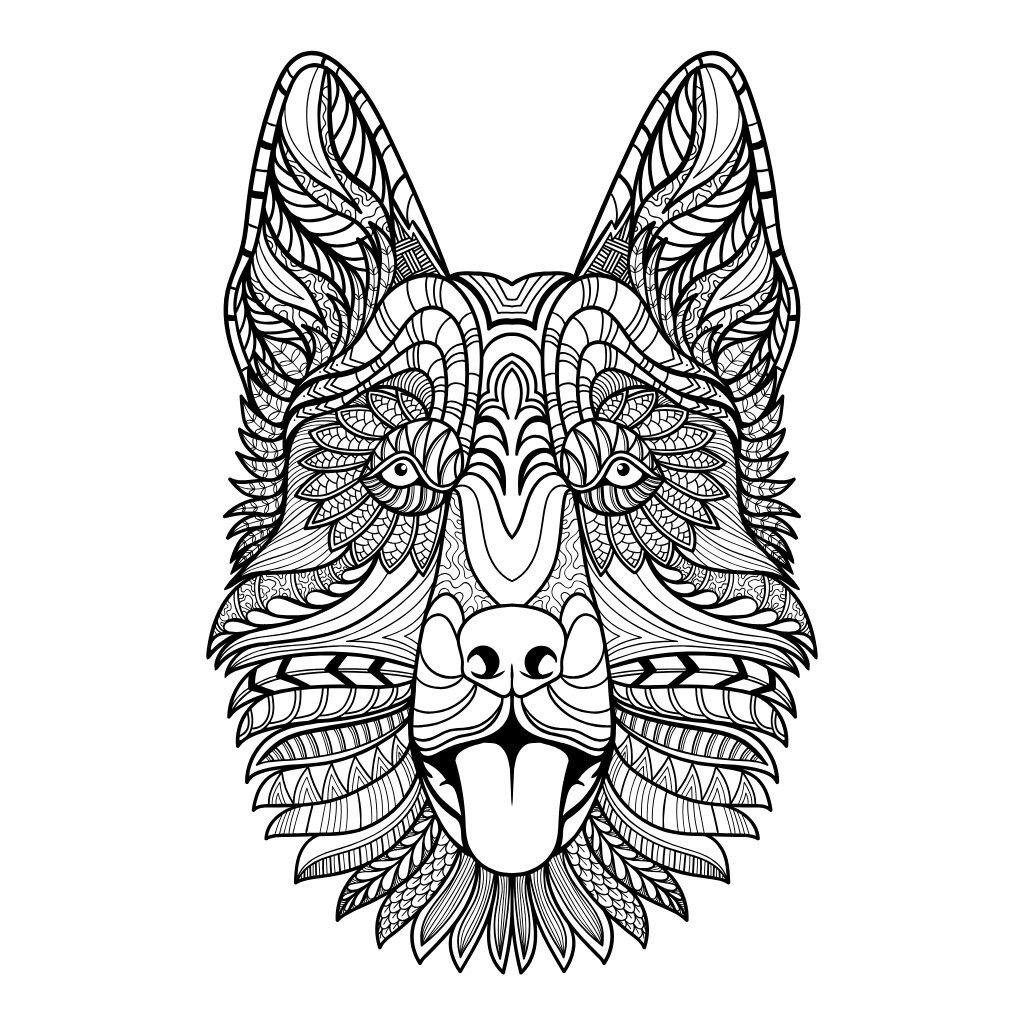 Tier Mandalas Ausmalbilder