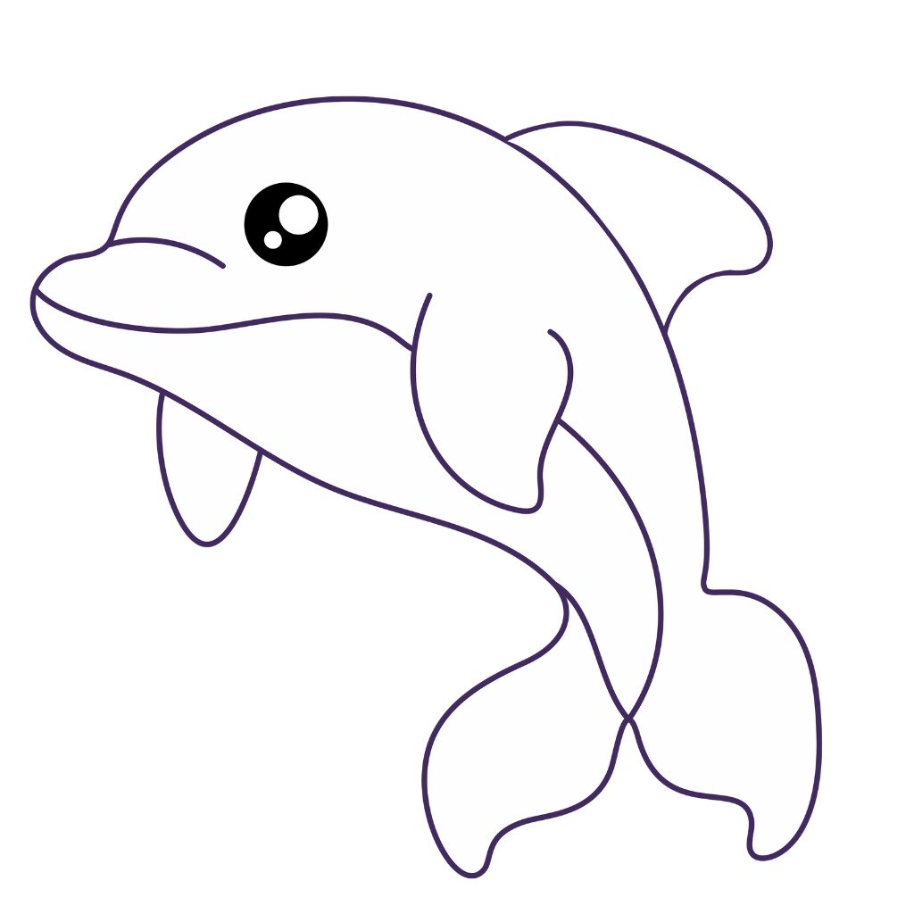 ausmalbilder delfin zum ausdrucken