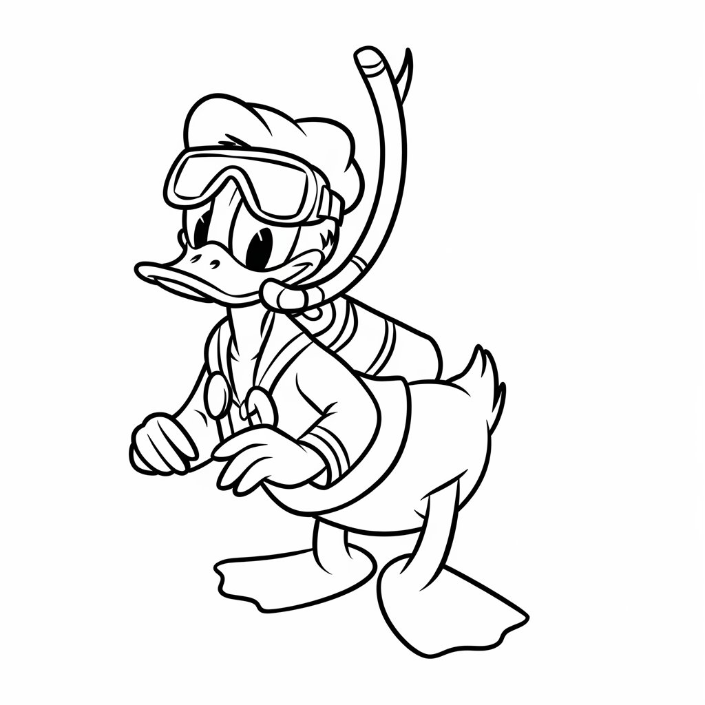 ausmalbilder donald duck