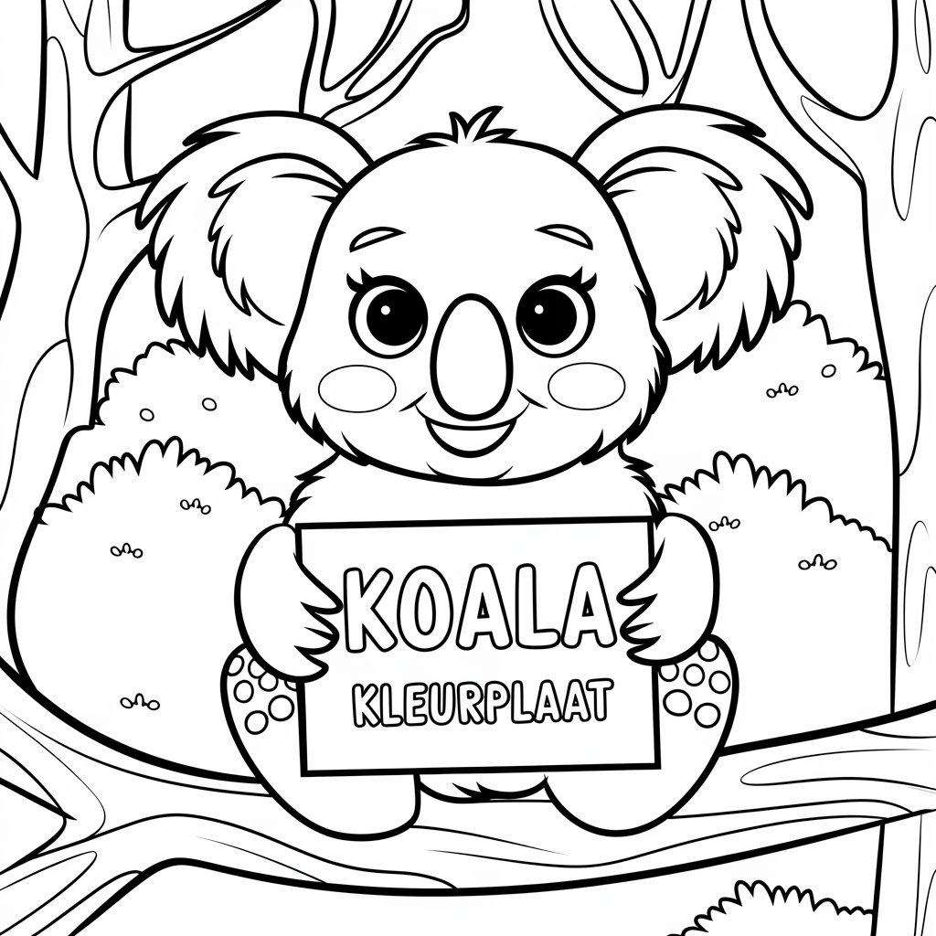 koala ausmalbild kostenlos